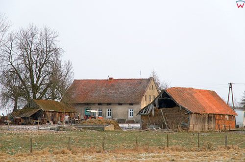 Warm-Maz, gospodarstwo w okolicy wsi Zakrzewiec.